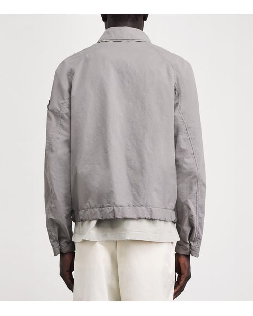 Stone Island Gray David Light-Tc Ghost Coach Jacket for men