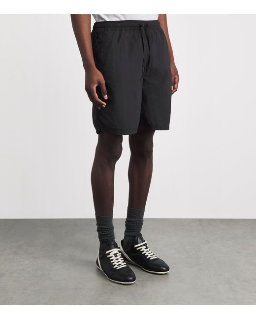 Stone Island Black Recycled Ghost Logo Shorts for men