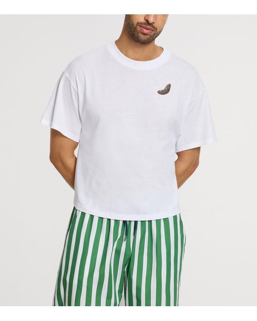 Hanro White X Charlotte Adam Cotton T-Shirt