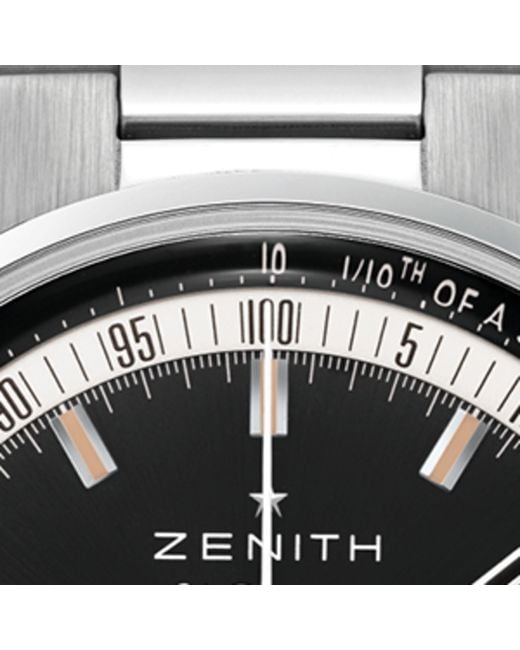 Zenith Metallic Stainless Steel Chronomaster Original Watch 38mm for men