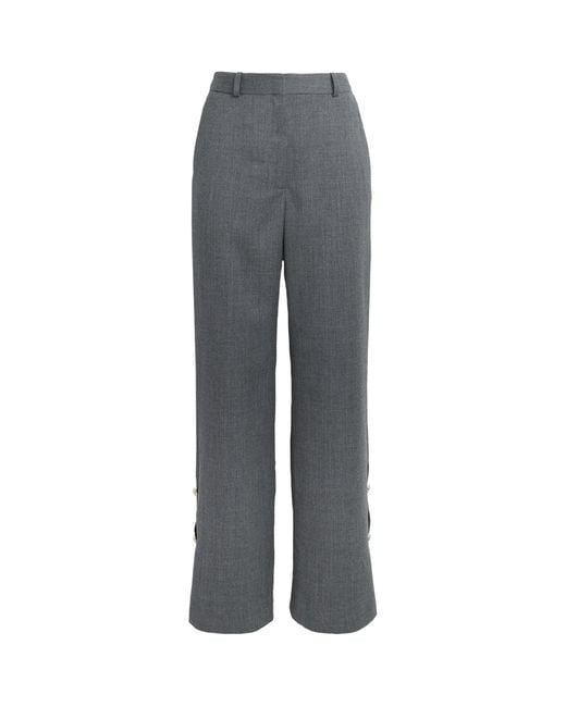 Claudie Pierlot Gray Virgin Wool Trousers