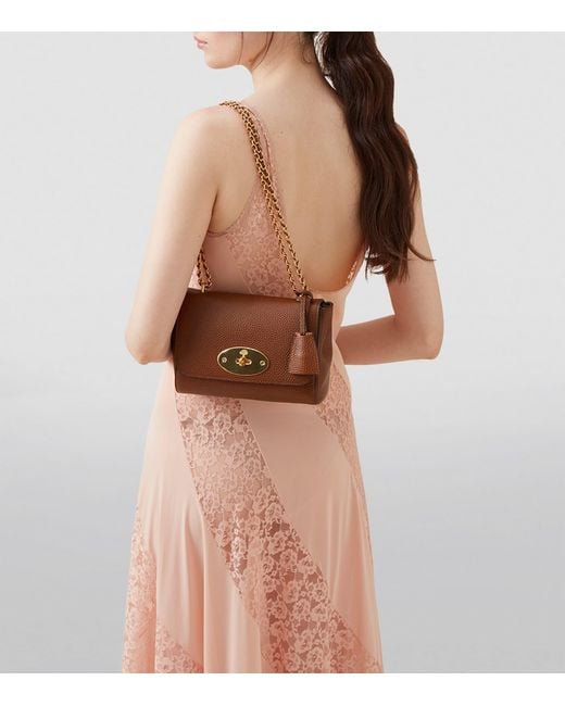 Mulberry Brown Lily Grained-leather Shoulder Bag