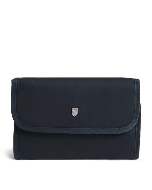 Barbour Blue Hanging Wash Bag for men