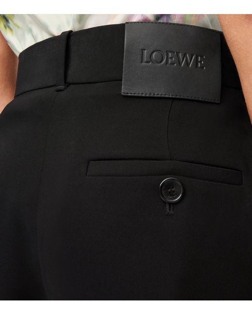 Loewe Blue Logo-Patch Longline Shorts