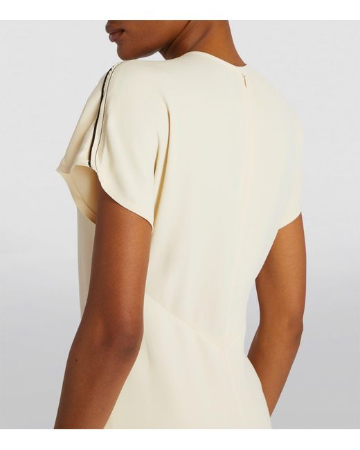 Victoria Beckham White Tie-waist Midi Dress