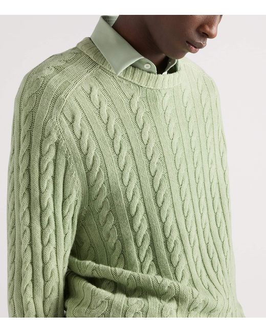 Prada Green Stretch-Cotton Shirt for men