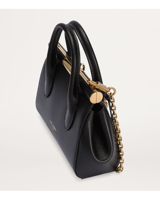 Dolce & Gabbana Black Leather Top-Handle Bag