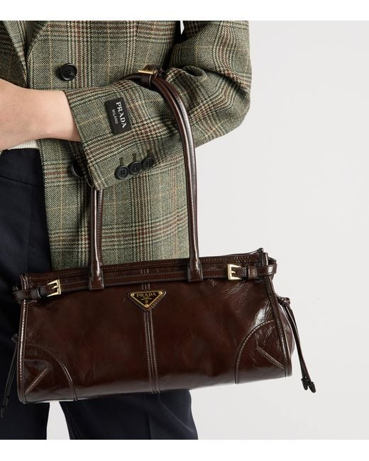 Prada Black Medium Leather Bonnie Shoulder Bag