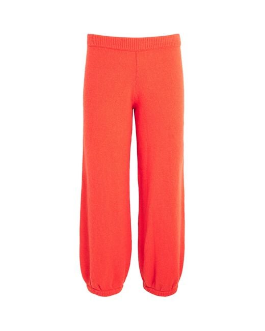 Suzie Kondi Red Cashmere Kalamata Sweatpants