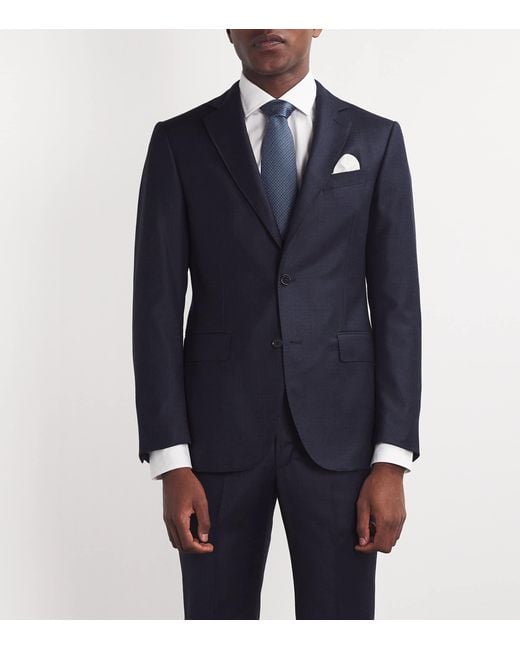 Brioni White Cotton Pocket Square for men