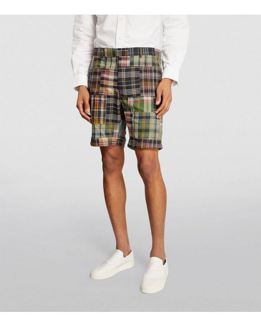 Polo Ralph Lauren Green Tartan Pleated Shorts for men