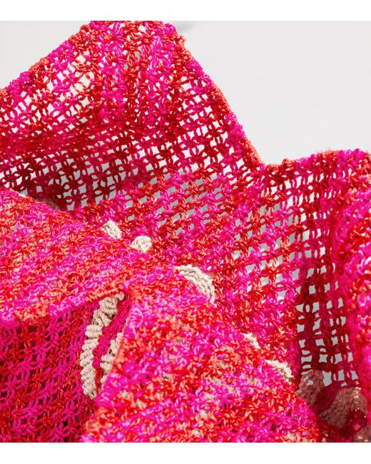 The Jacksons Pink Large Stripe Dora Amore Tote Bag