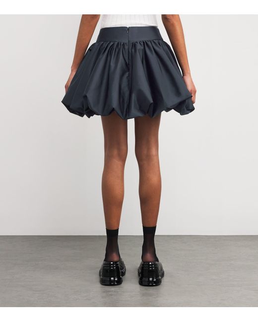 Simone Rocha Blue Gathered Bubble Mini Skirt