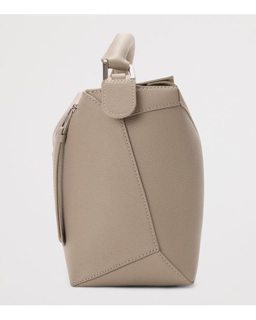 Loewe Metallic Medium Leather Puzzle Edge Top-Handle Bag