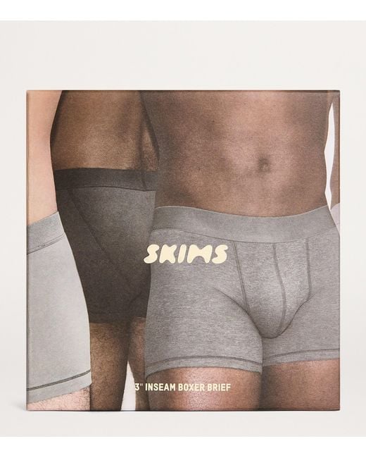 Skims White Stretch-Jersey Boxers for men