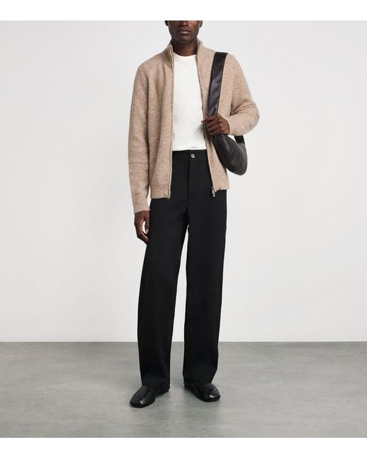 Barena Natural Alpaca-Blend Zip-Up Cardigan for men