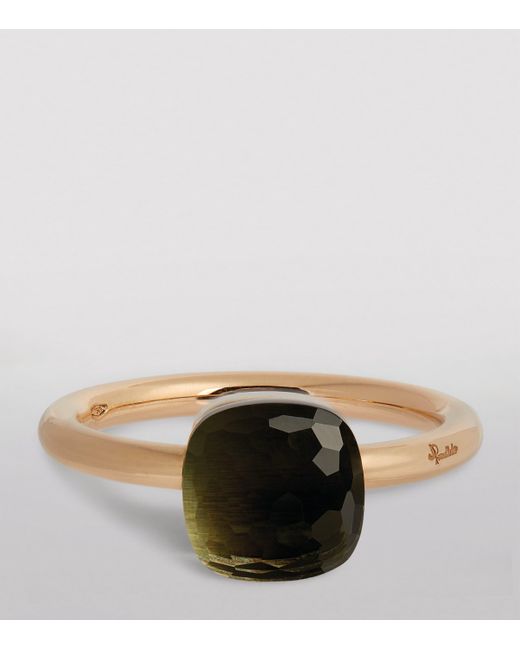 Pomellato Brown Mixed And Prasiolite Nudo Petit Ring