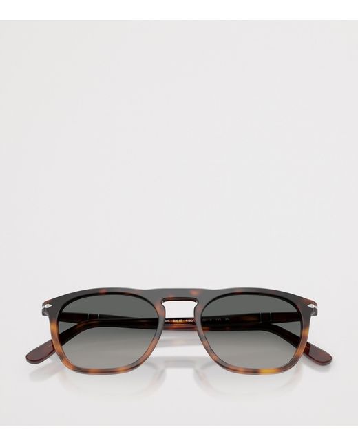 Persol Gray Tortoiseshell Gae Square Sunglasses