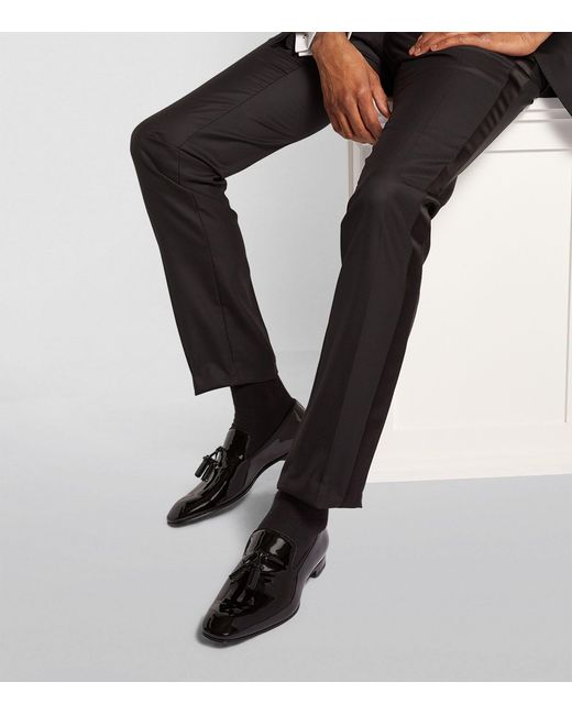 Christian Louboutin Dandelion Tassel Patent Leather Loafers in Black for  Men | Lyst