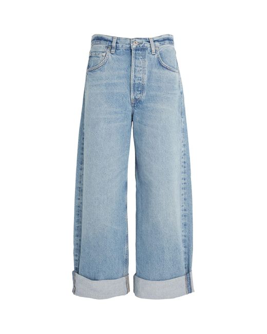 Citizens of Humanity Blue Ayla Wide-leg Jeans