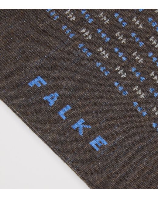 Falke Gray Virgin Wool-Blend Airport Socks for men