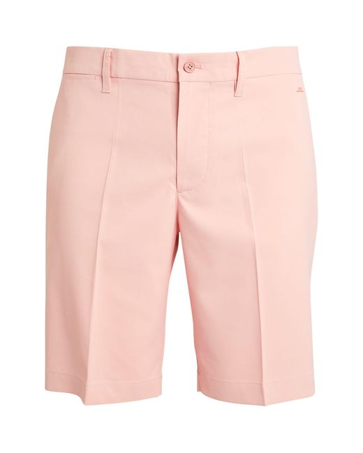 J.Lindeberg Pink Eloy Tailored Shorts for men