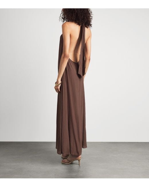 Away That Day Brown Menorca Maxi Dress