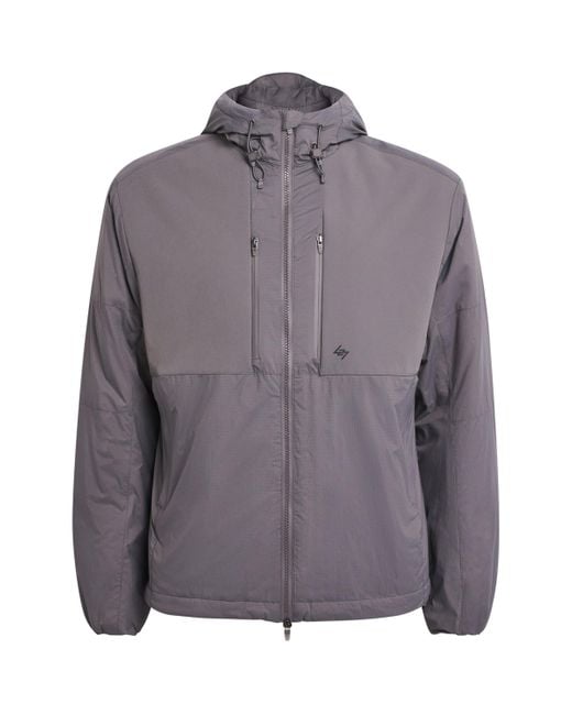 REPRESENT 247 Gray Panelled Insulated Jacket for men