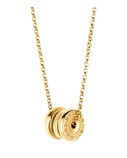 BVLGARI Metallic Mini B.Zero1 Pendant Necklace