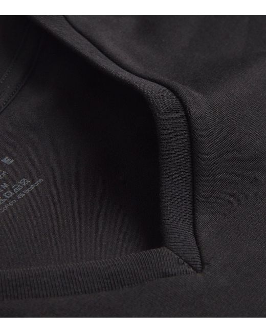 Falke Black Cotton-blend Daily Comfort T-shirt (pack Of 2) for men