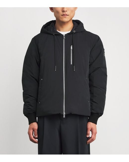 Moose Knuckles Black Down Northdale Jacket for men