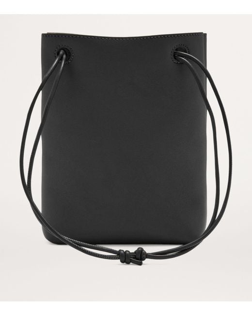 Loewe Black Leather Pebble Cross-Body Bag