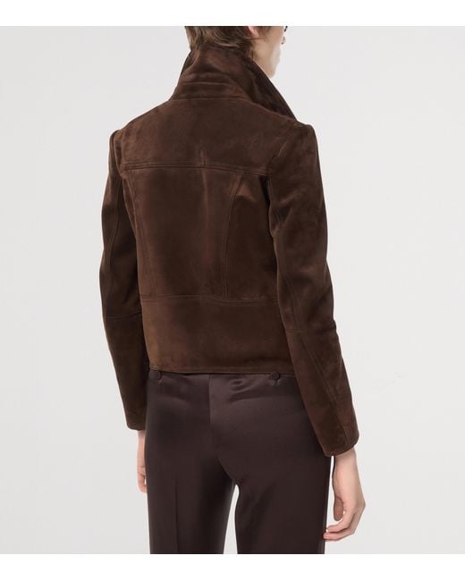 Tom Ford Brown Suede Biker Jacket