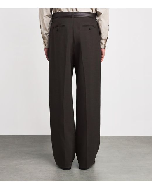 The Row Gray Thom Wool Trousers for men