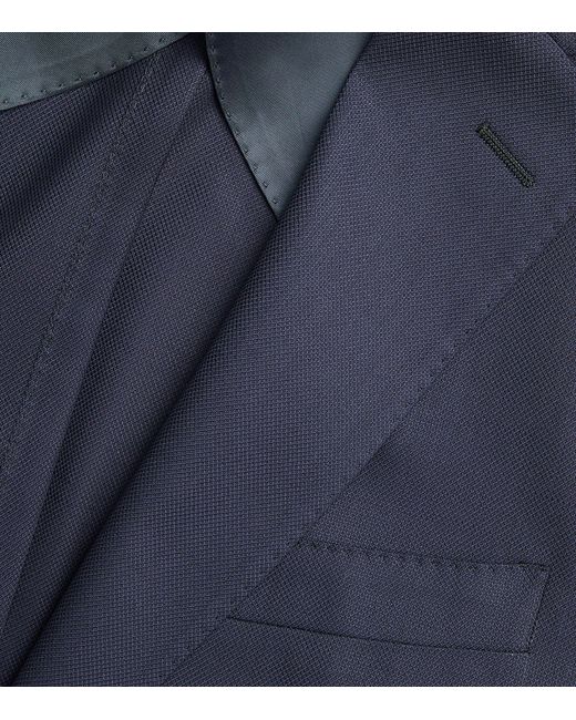 Corneliani Blue Wool Single-breasted 2-piece Suit for men