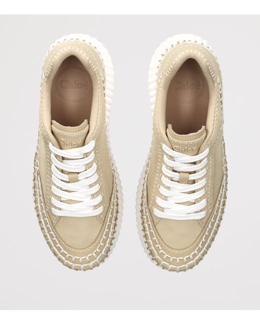 Chloé Natural Nama Runner Platform Sneakers