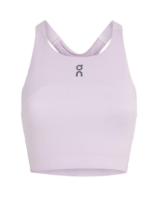 On Shoes Purple Performance Crop Top