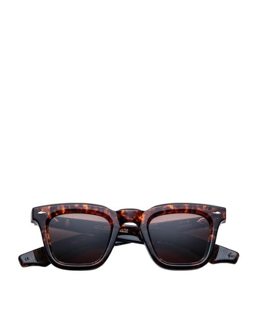 Jacques Marie Mage Black Acetate Leclair Sunglasses for men