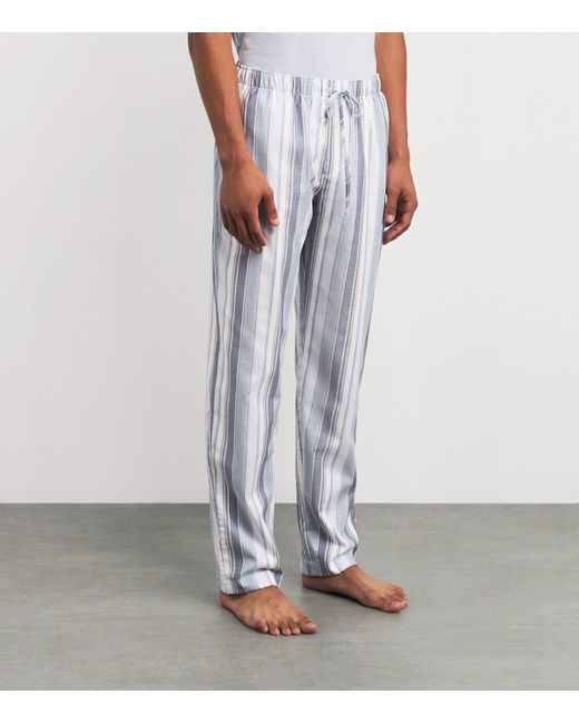 Hanro Blue Cotton Night & Day Sweatpants for men