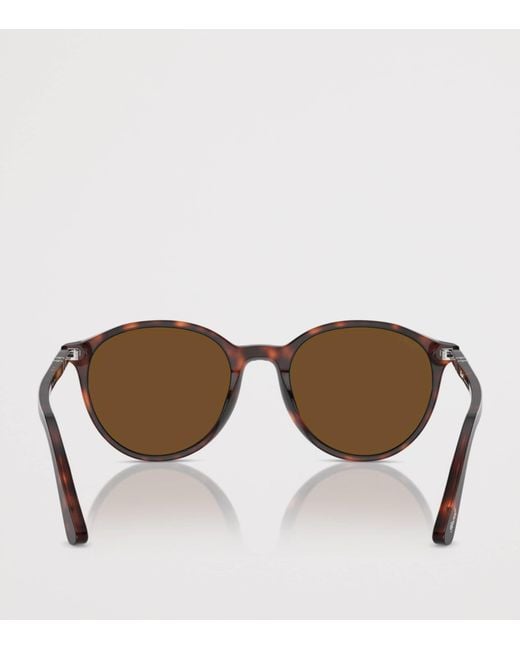 Persol Brown Round Phantos Sunglasses