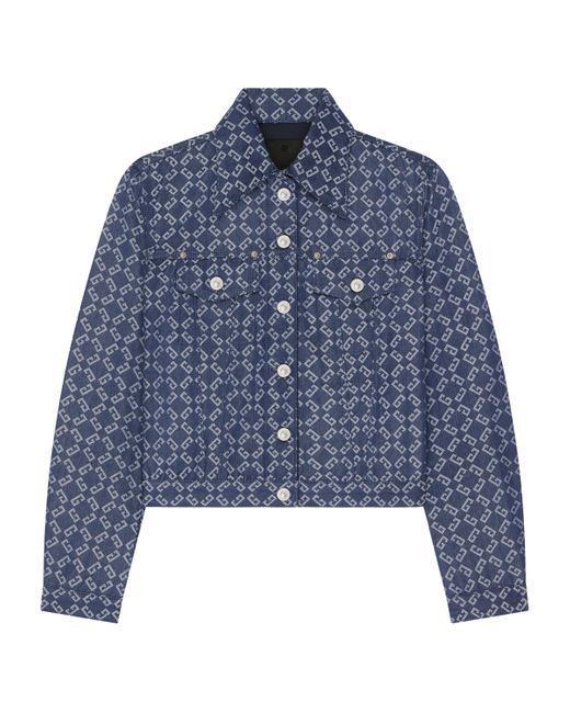 Givenchy Blue Monogram Denim Jacket