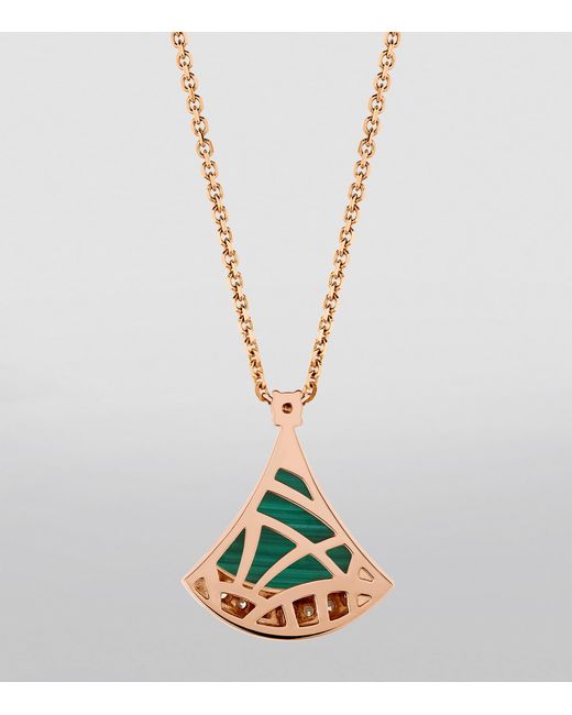 BVLGARI Metallic Diamond And Malachite Divas' Dream Necklace