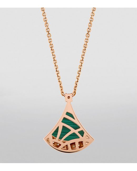 BVLGARI Metallic Diamond And Malachite Divas' Dream Necklace