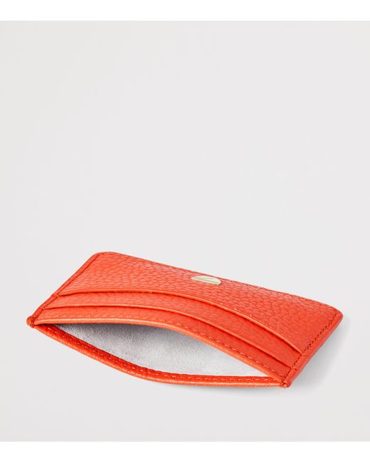 Aspinal Red Leather Slim Card Holder