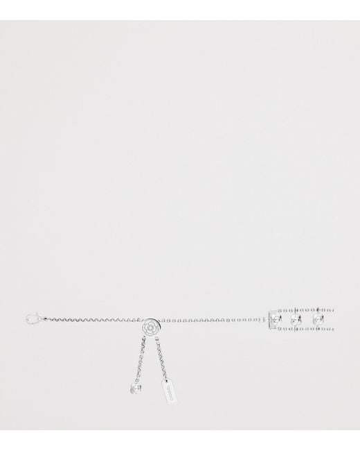Chanel White And Diamond Bouton De Camélia Supple Choker