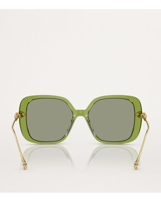 Swarovski Green Oversized Sk6011 Sunglasses
