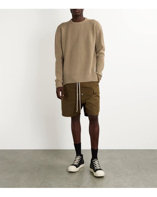 Rick Owens Brown Virgin Wool Fisherman Sweater for men