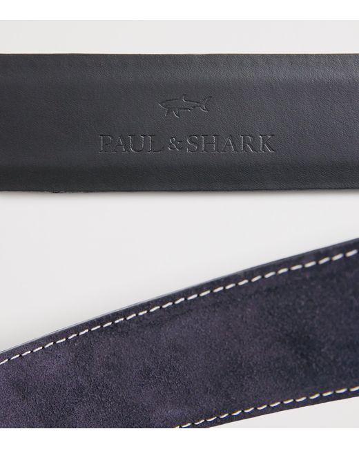 Paul & Shark Blue Suede Belt for men