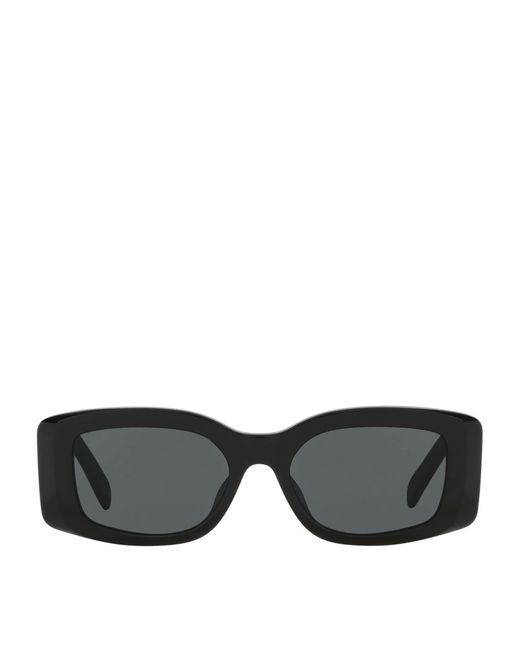 Céline Black Squared Oval Triomphe Sunglasses