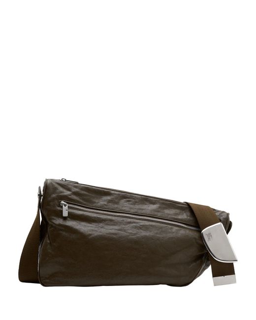 Burberry Black Large Shield Messenger Bag for men